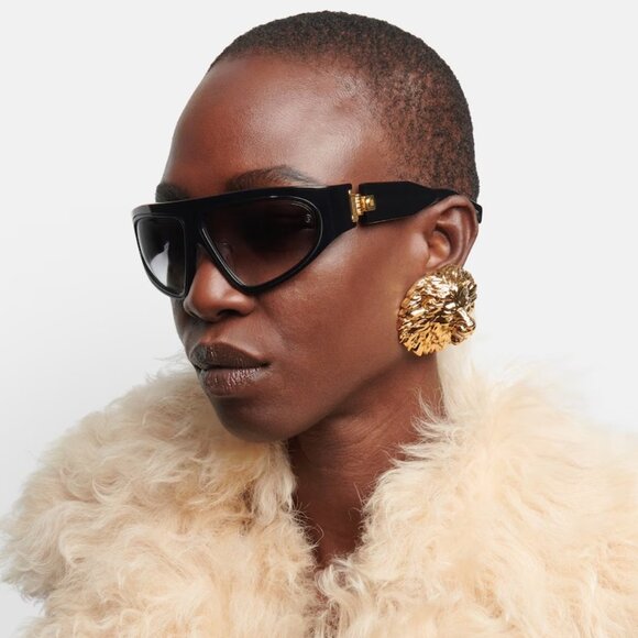 Balmain Men Sunglasses B-ESCAPE BPS-143A-62 Black Grey Gradient Wraparound NEW - Picture 10 of 13